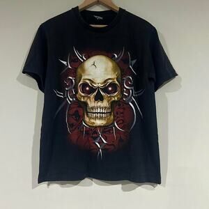 Y2K Heavy Metal Skull Tee Shirt